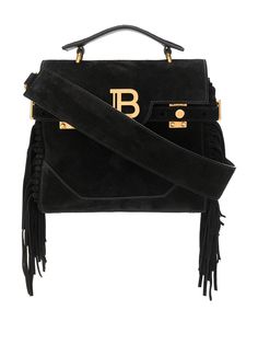 Balmain сумка-тоут B-Buzz 23 с бахромой