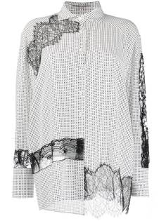 Ermanno Scervino блузка с кружевной вставкой