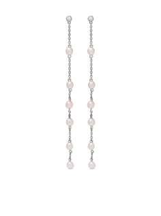 Yoko London золотые серьги Trend с жемчугом и бриллиантами