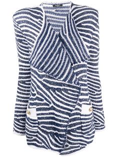 Balmain блейзер в полоску