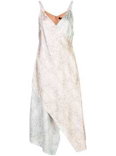 Sies Marjan платье-комбинация асимметричного кроя с запахом