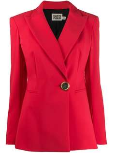 Fausto Puglisi блейзер с логотипом на пуговице