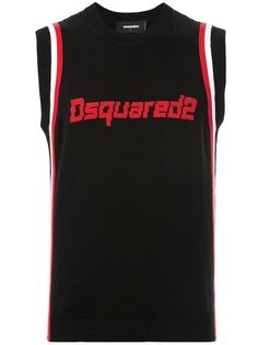 Dsquared2 топ без рукавов с вышитым логотипом