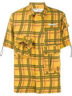 Off-White клетчатая рубашка Voyager с короткими рукавами