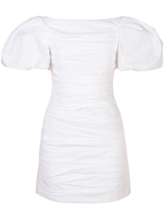 Khaite платье мини с объемными рукавами