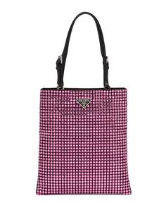 Prada сумка-тоут с кристаллами