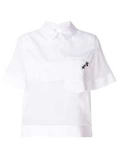 Ermanno Scervino асимметричная блузка с вышитыми муравьями