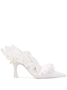 MM6 Maison Margiela туфли-лодочки с оборками