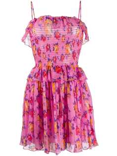 MSGM платье с цветочным принтом