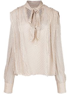 Jason Wu Collection блузка в горох с завязками