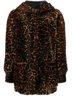 Sandro Paris пальто Catty с леопардовым принтом