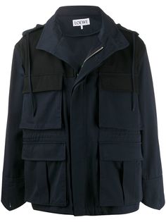 LOEWE куртка с капюшоном и карманами