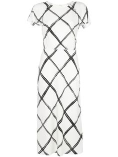 Jason Wu Collection платье миди Fence с принтом