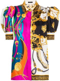 Versace блузка с графичным принтом