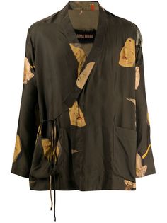 Uma Wang куртка-кимоно с принтом