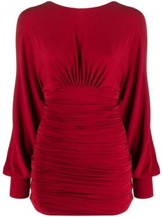 Alexandre Vauthier платье из джерси с длинными рукавами