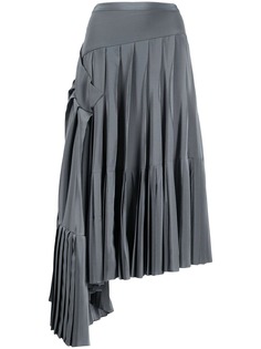 Rochas плиссированная юбка асимметричного кроя
