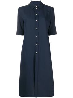 Jil Sander платье-рубашка миди с короткими рукавами
