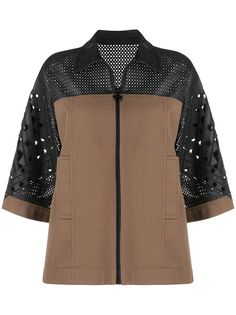 Emilio Pucci куртка оверсайз с перфорацией
