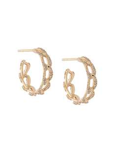 Astley Clarke золотые круглые серьги Vela с бриллиантами
