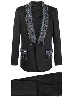 Dolce & Gabbana жаккардовый костюм-двойка с кристаллами