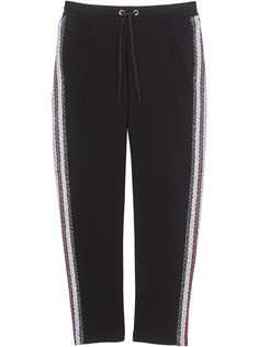Burberry спортивные брюки с монограммой