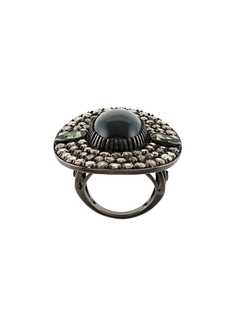 Monan кольцо с центральным камнем и бриллиантами