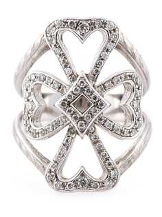 Loree Rodkin кольцо с крестом и бриллиантами