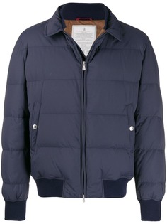 Brunello Cucinelli пуховик на молнии