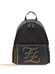 Fendi рюкзак с узором Karligraphy