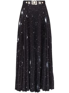 Christopher Kane плиссированная юбка макси с завышенной талией