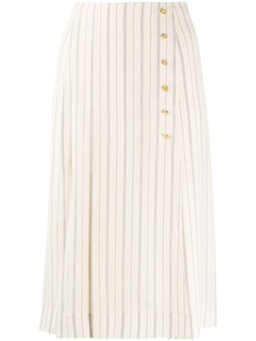 Chloé юбка миди в полоску