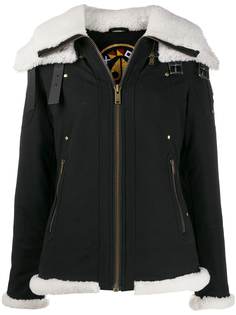 Moose Knuckles куртка на молнии с отделкой из шерпы