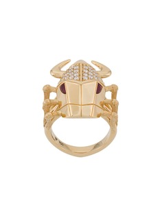 Stephen Webster золотое кольцо Toro Beetle с бриллиантами и рубином