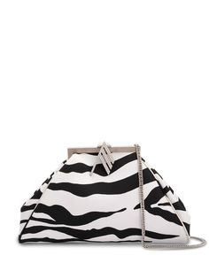The Attico клатч с зебровым принтом