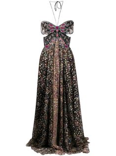 Etro платье макси с цветочным принтом