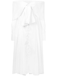 Rosie Assoulin длинное платье с открытыми плечами