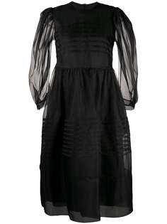 Simone Rocha плиссированное платье миди