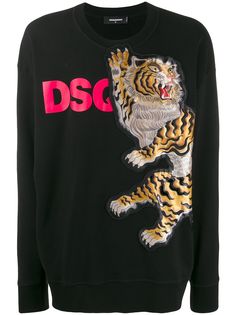 Dsquared2 толстовка с графичным принтом Tiger