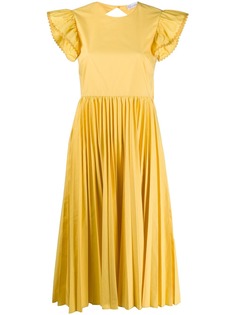 RED Valentino плиссированное платье