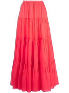 Valentino длинная ярусная юбка