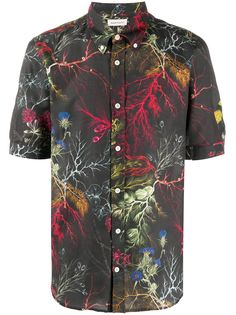 Alexander McQueen рубашка Glowing Botanical с принтом