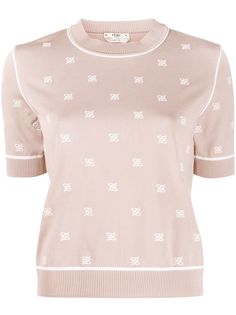 Fendi трикотажный топ Karligraphy