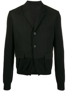 Haider Ackermann пиджак с трикотажными рукавами