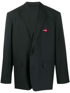 Balenciaga пиджак Uniform свободного кроя с логотипом