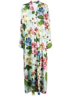 Dolce & Gabbana платье макси с цветочным принтом