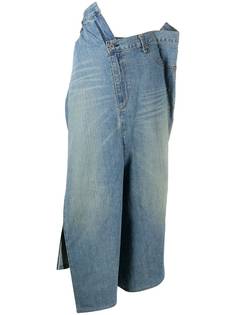 Junya Watanabe джинсовая юбка асимметричного кроя