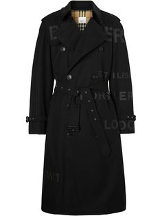 Burberry тренч с принтом Horseferry