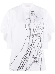 Alexander McQueen футболка с принтом