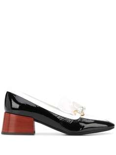 LOEWE лакированные туфли с бантом